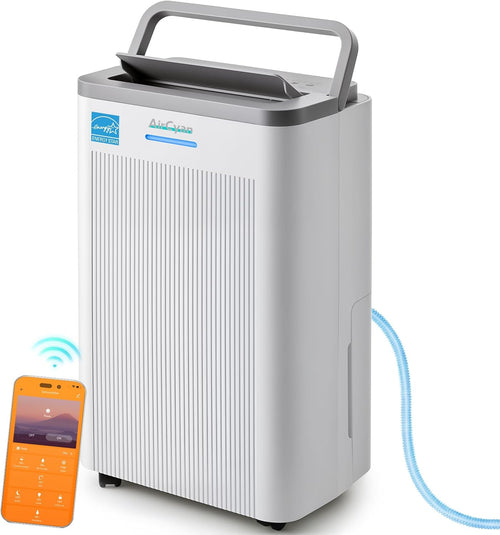 4500 Sq.Ft Dehumidifier, 65 Pint Quiet Smart Dehumidifier for Basement with HEPA Filter, Portable Dehumidifiers with Drain Hose for Bedroom,Bathroom,WiFi Humidity Control,3 Modes,Child Lock